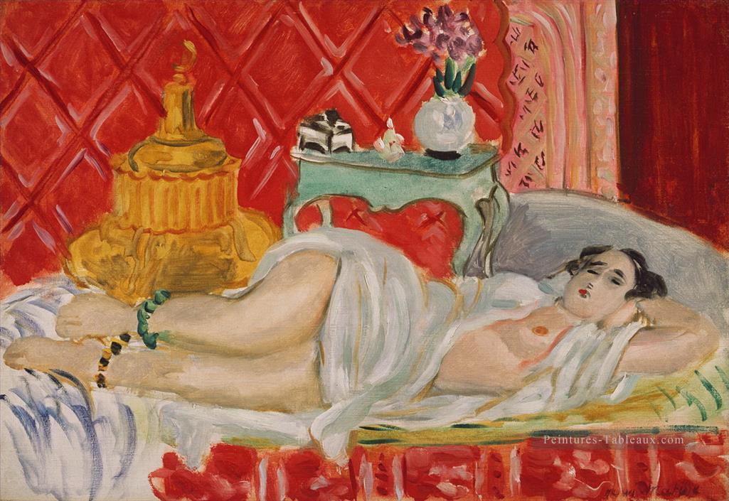 Odalisque Harmony in Red Nue 1926 abstrait fauvisme Henri Matisse Peintures à l'huile